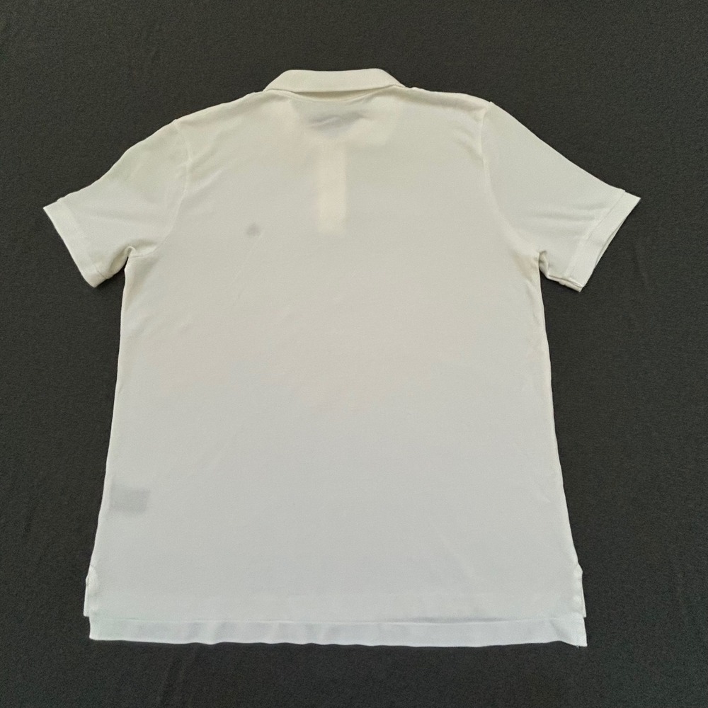 Lauren Ralph Lauren Polo Shirt Women Large White Short Sleeve LRL Logo Pique NWT - Picture 2 of 9